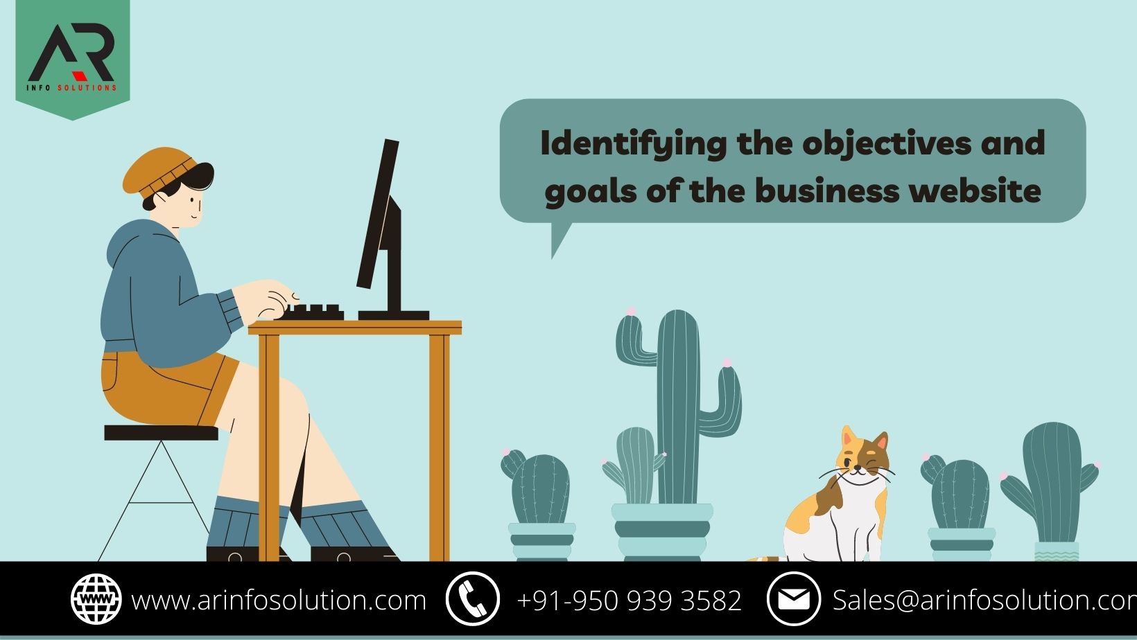 Identifying the objectives and goals of the business website