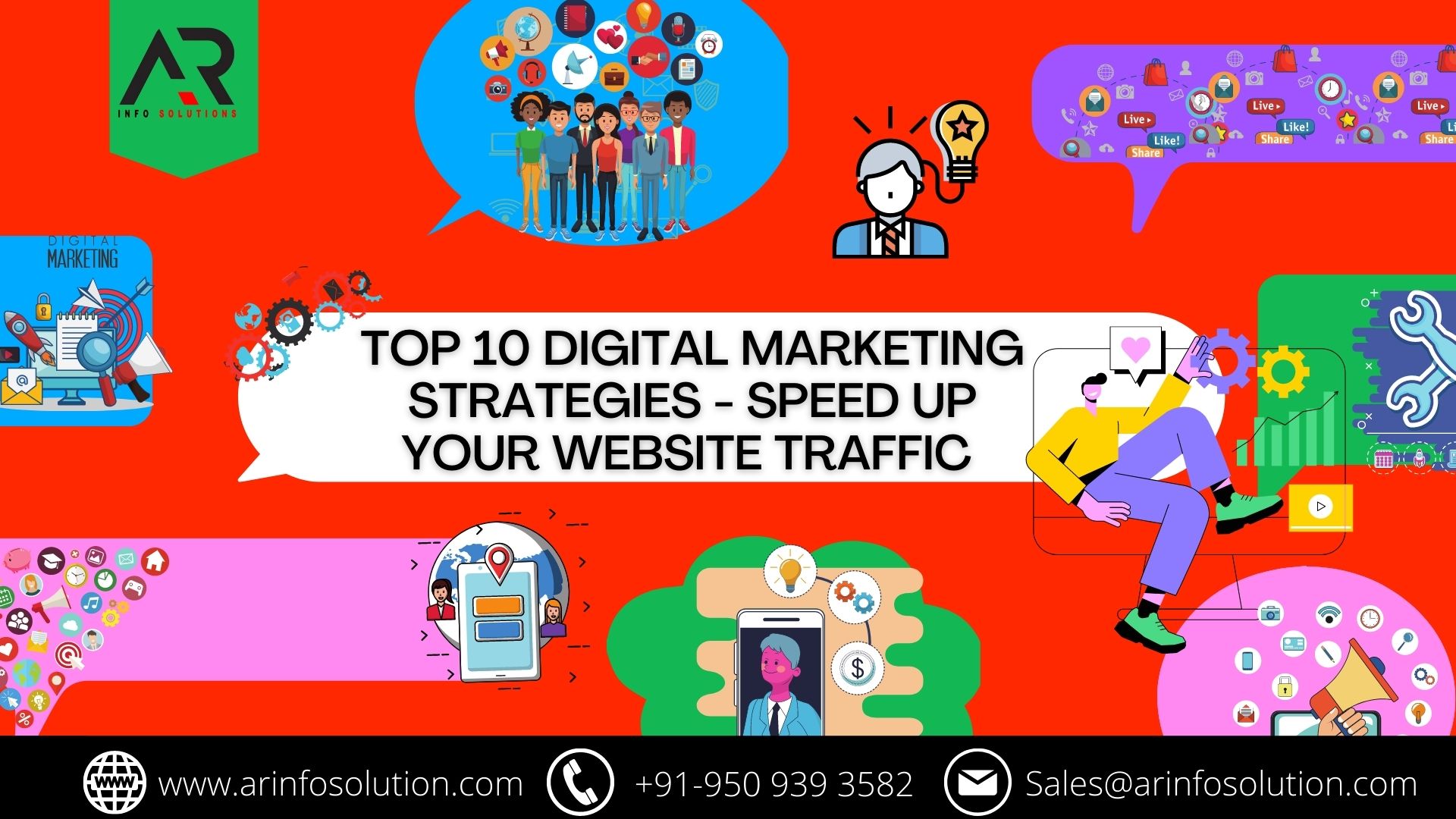 TOP 10 DIGITAL MARKETING STRATEGIES – SPEED UP YOUR WEBSITE TRAFFIC | SEO Services in Jaipur